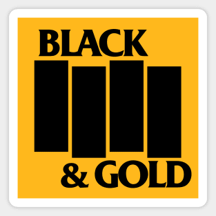 Black & Gold Flag Magnet